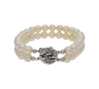 JuwelmaLux Perlenarmband 835/000 Silber rhodiniert mit Markasit JL30-03-3263
