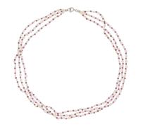 JuwelmaLux Perlenkette 925/000 Silber Süßwasserzuchtperle Granat JL30-05-4639