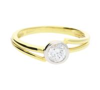 JuwelmaLux Ring 333/000 (8 Karat) Bicolor mit synth. Zirkonia JL30-07-1137