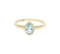 JuwelmaLux Ring 333/000 (8 Karat) Gold echter Blautopas JL39-07-0478
