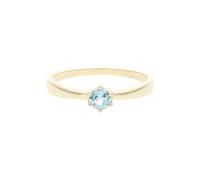 JuwelmaLux Ring 333/000 (8 Karat) Gold mit echtem Blautopas JL39-07-0476