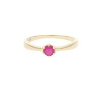 JuwelmaLux Ring 333/000 (8 Karat) Gold mit echtem Rubin JL39-07-0477