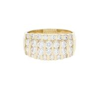 JuwelmaLux Ring 333/000 (8 Karat) Gold mit synthetischen Zirkonia JL30-07-0905