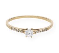 JuwelmaLux Ring 333/000 (8 Karat) Gold synth. Zirkonia JL39-07-0023