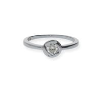 JuwelmaLux Ring 333/000 (8 Karat) Weißgold mit synth. Zirkonia JL30-07-0973