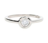 JuwelmaLux Ring 333/000 (8 Karat) Weißgold mit synth. Zirkonia JL30-07-1140