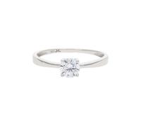 JuwelmaLux Ring 333/000 (8 Karat) Weißgold mit synth Zirkonia JL39-07-0552