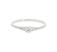 JuwelmaLux Ring 333/000 (8 Karat) Weißgold synth. Zirkonia JL39-07-0419