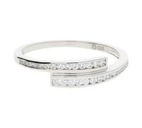 JuwelmaLux Ring 333 (8 Karat) Weißgold Zirkonia JL30-07-1133