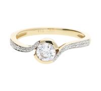 JuwelmaLux Ring 333 Gold mit synth. Zirkonia JL10-07-2020