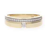 JuwelmaLux Ring 333 Gold mit Zirkonia JL10-07-1623