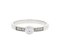 JuwelmaLux Ring 333 Weißgold mit synth Zirkonia JL39-07-0570