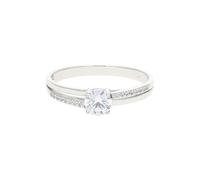 JuwelmaLux Ring 333 Weißgold mit Zirkonia JL39-07-0393
