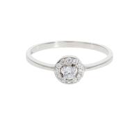 JuwelmaLux Ring 333 Weißgold mit Zirkonia JL39-07-0396