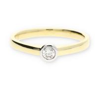 JuwelmaLux Ring 585/000 (14 Karat) Gold mit Brillant JL30-07-0880
