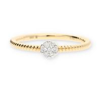 JuwelmaLux Ring 585/000 14 Karat Gold mit Brillanten JL25-07-0069