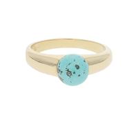 JuwelmaLux Ring 585/000 (14 Karat) Gold mit rekonstruierten Türkis JL30-07-3234