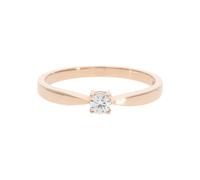 JuwelmaLux Ring 585/000 (14 Karat) Rotgold mit Brillant JL10-07-1403