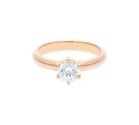 JuwelmaLux Ring 585/000 (14 Karat) Rotgold mit synth. Zirkonia JL30-07-2463