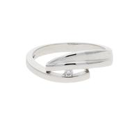 JuwelmaLux Ring 585/000 (14 Karat) Weißgold mit Brillant JL30-07-0811