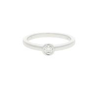 JuwelmaLux Ring 585/000 (14 Karat) Weißgold mit Brillant JL30-07-0820