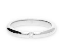 JuwelmaLux Ring 585/000 (14 Karat) Weißgold mit Brillant JL30-07-0886
