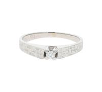JuwelmaLux Ring 585/000 (14 Karat) Weißgold mit Brillant JL30-07-3194