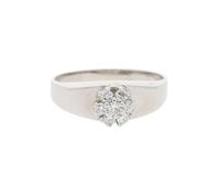 JuwelmaLux Ring 585/000 (14 Karat) Weißgold mit Brillanten JL30-07-1686