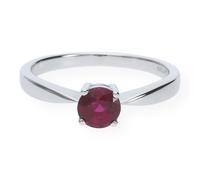 JuwelmaLux Ring 585/000 (14 Karat) Weißgold mit Turmalin JL30-07-0446