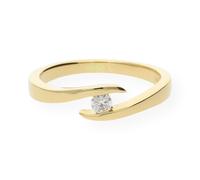 JuwelmaLux Ring 585 Gold mit Brillant JL10-07-0483