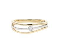 JuwelmaLux Ring 585 Gold und Weißgold mit Brillanten JL10-07-3334