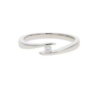 JuwelmaLux Ring 585 Weißgold mit Brillant JL10-07-0885