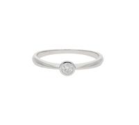 JuwelmaLux Ring 585 Weißgold mit Brillant JL12-07-0103