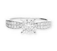 JuwelmaLux Ring 585 Weißgold mit Brillanten JL10-07-1911