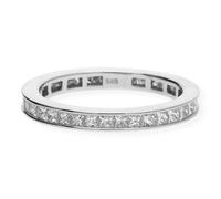 JuwelmaLux Ring 585 Weißgold mit Diamanten im Princess Schliff JL10-07-1872
