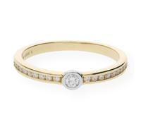 JuwelmaLux Ring 585er Weißgold 14 Karat mit Brillanten JL24-07-0029