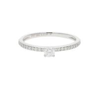 JuwelmaLux Ring 585er Weißgold 14 Karat mit Brillanten JL24-07-0030