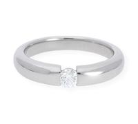 JuwelmaLux Ring 750/000 (18 Karat) Weißgold mit Brillant JL30-07-0453
