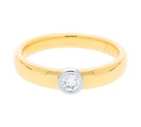 JuwelmaLux Ring 750 Gold mit Platin 950 und Brillant JL30-07-1074