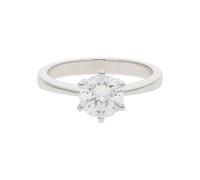 JuwelmaLux Ring 750 Weißgold mit Brillant JL27-07-0037