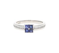 JuwelmaLux Ring 925/000 Sterling Silber mit synth. Zirkonia JL24-07-0077