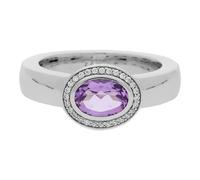 JuwelmaLux Ring 925/000 Sterling Silber mit synth. Zirkonia JL30-07-1034