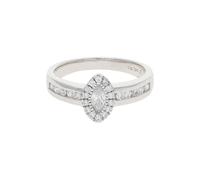 JuwelmaLux Ring 925/000 Sterling Silber mit synth. Zirkonia JL30-07-2670