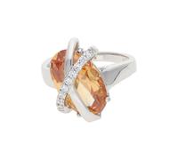 JuwelmaLux Ring 925/000 Sterling Silber mit synth Zirkonia JL30-07-2856