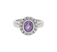 JuwelmaLux Ring 925/000 Sterling Silber mit synth Zirkonia JL30-07-3126