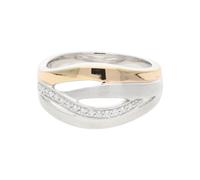 JuwelmaLux Ring 925 Silber Roségold plattiert mit Zirkonia JL20-07-1101
