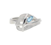 JuwelmaLux Ring 925 Sterling Silber mit Blautopas JL20-07-1093
