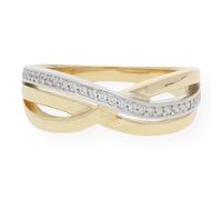 JuwelmaLux Ring Gold- und Weißgold 333 mit Zirkonia JL10-07-0138