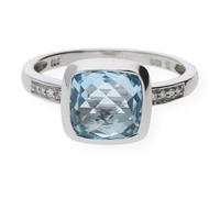 Juwelmalux Ring JL13-07-0052 585er Weißgold 14 Karat mit Topas