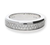 JuwelmaLux Ring JL26-07-0016 585 Weißgold 14 Karat mit Brillant 0,50 Carat